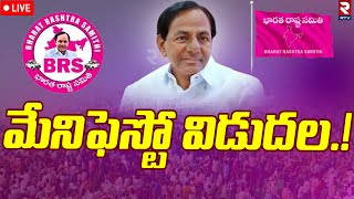 CM KCR's BRS Manifesto Live | మేనిఫెస్టో విడుదల ... ఆ హామీలు ఫైనల్‌ | TS Elections 2023 | RTV Live