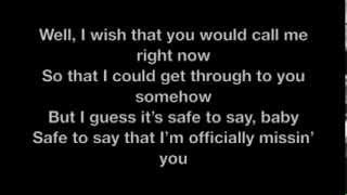 Tamia   Officially Missing You Lyrics Video