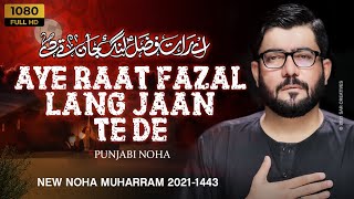 Aye Raat Fazal Lang Jaan Te De | Punjabi Noha 2021 | Mir Hasan Mir Nohay 2021 | New Nohay 2021