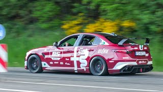 550HP Alfa Romeo Giulia Quadrifoglio GTAm with DECAT Exhaust - LOUD Accelerations!