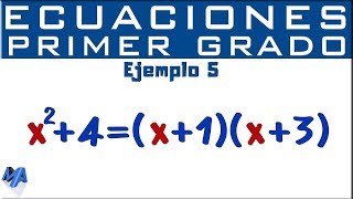 Solución de ecuaciones lineales | Ejemplo 5