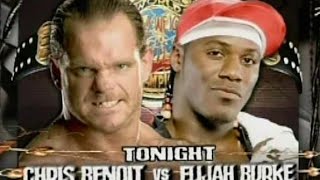 Chris Benoit vs Elijah Burke 6/19/07 WWE ECW (Benoit's Last Match of his life)