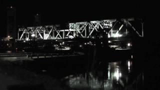 Time Lapse Memorial Bridge Span Arriving at Pier