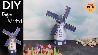DIY PAPER WINDMILL I HOW TO MAKE PAPER WINDMILL THAT SPINS | DIY BACK TO SCHOOL CRAFT PROJECTS