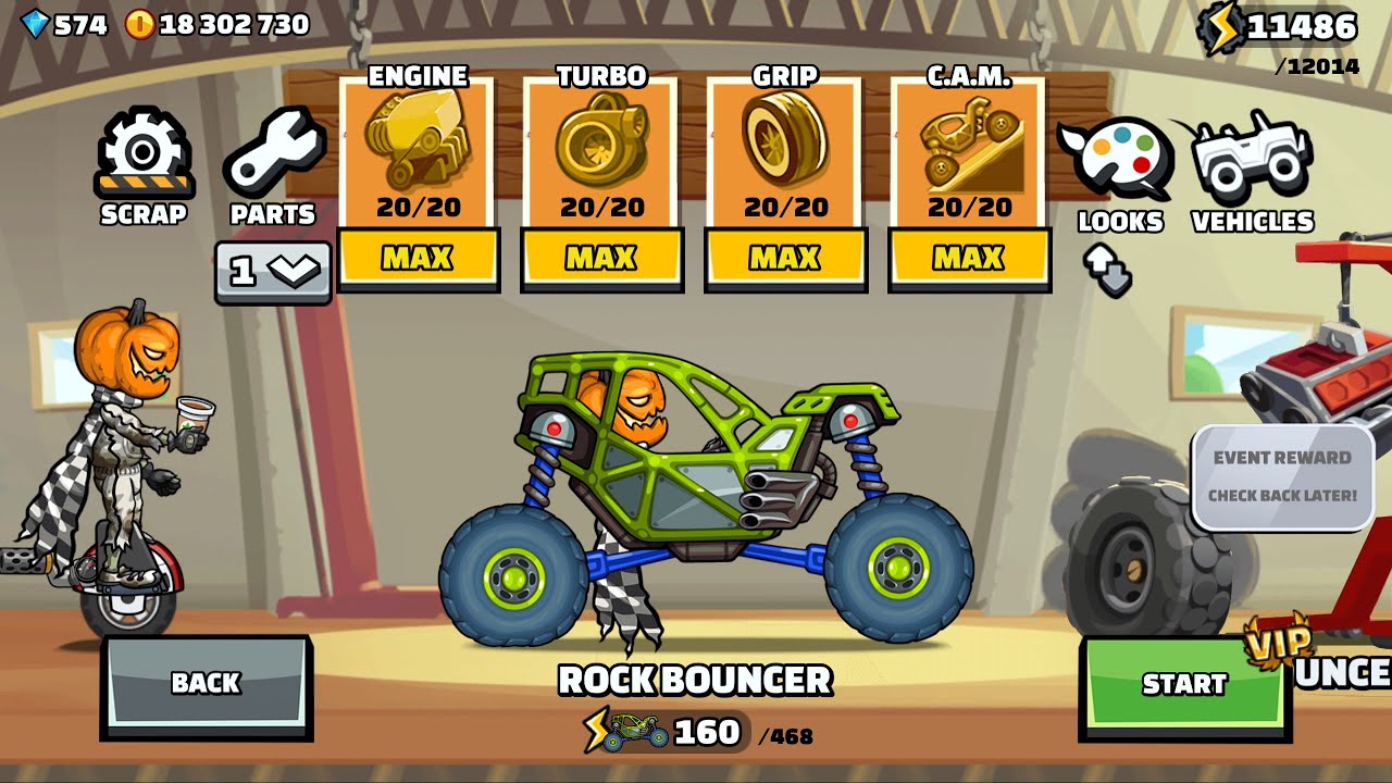 Hill Climb Racing 2 - NEW VEHICLE ROCK BOUNCER GAMEPLAY - YouTube