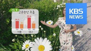 [날씨] 내일 때이른 더위 주춤…곳곳 건조특보 ‘화재 유의’ / KBS뉴스(News)