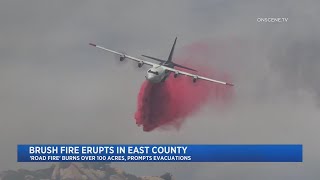 East County Fire Prompts Evacuations