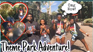 Surviving 24 Hours😳 in a Theme Park🤪#adayinthelifeofclaire#themepark#Vlog#familyvlog