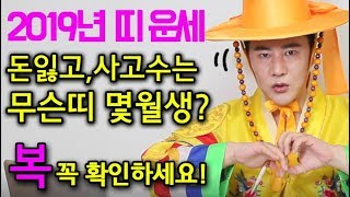 ▶2019년 띠별 신년운세 ▶돈잃고 사고나는 사람은 ▶무슨띠 몇월생? 확인 필~