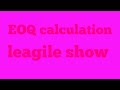 How to calculate Economic Order Quantity_problem calculation.