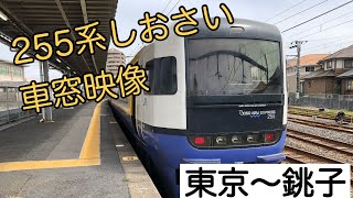 255系しおさい3号銚子行き　東京〜銚子　車窓