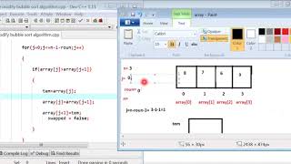 modified bubble sort algorithm