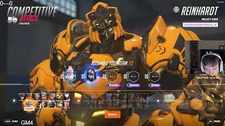 What PRO REINHARDT Gameplay Looks Like - LHCLOUDY REINHARDT GAMEPLAY