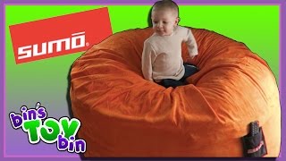 Super Soft \u0026 Super Comfortable Sultan Sumo Lounge Bean Bag Chair! by Bins Toy Bin