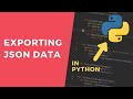 Exporting JSON - 1 Minute Python Tutorial #shorts