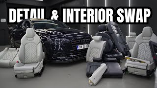 Audi A6 C7 Interior Deep Clean \u0026 S6 Seats Swap - Car Detail