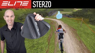 ELITE Sterzo インドアサイクリングステアリングデバイス: Lama Lab テスト済み // Zwift MTB コース