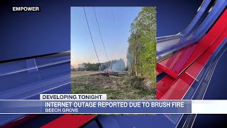 Internet Outage Reported Due To Brush Fire