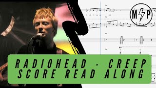 Radiohead - Creep Score Read Along | Sheet music