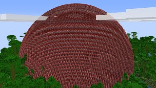 GIANT 17,525,627 BLOCK TNT BALL in Minecraft!