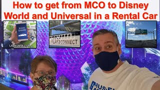 How to get from MCO to Disney World and Universal in a Rental Car