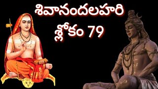 Shivananda Lahari Slokam 79 with meaning | శివానంద లహరి శ్లోకం 79 మరియు భావం |