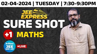 JEE EXPRESS | SURE SHOT | +2 MATHS | 2nd April 2024 | 7:30 PM Onwards