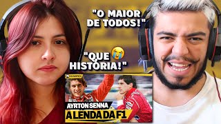 ELA CHOROU com A MAIOR LENDA BRASILEIRA DA FÓRMULA 1! TUDO SOBRE AYRTON SENNA - EI NERD | REACT