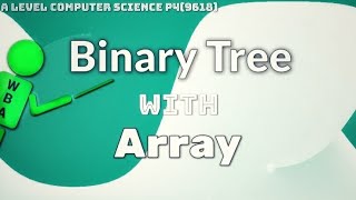 A level Computer Science P4 (9618)|| Binary Tree With Array