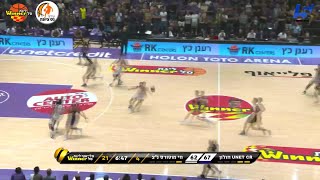 Jerome Meyinsse Blocks in Hapoel Unet-Credit Holon vs. Irony Ness-Ziona