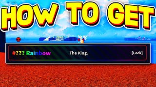 How To GET RAINBOW HAKI in VERSE PIECE! ROBLOX