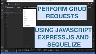 Interact With MySQL Database Using Express.js and Sequelize