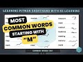 Most Common Words in Pitman Shorthand Starting with M - KZ Learning