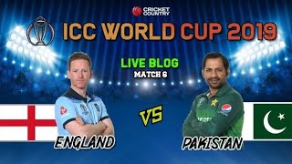 Pakistan VS England  live cricket match world cup