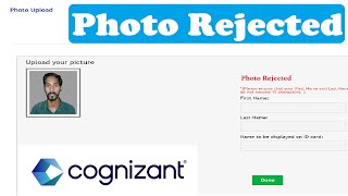 Cognizant Photo Rejected and Photo Upload Process | Step by Step BGV verification Process