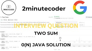 LeetCode 1 - Two Sum - Java Solution 0(N) BEATS 99%