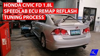 Honda Civic 1.8L FD ECU Reflash Remap Tuning Process