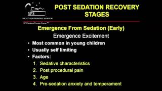 Post-Sedation Recovery and Discharge by D. Banks | OPENPediatrics