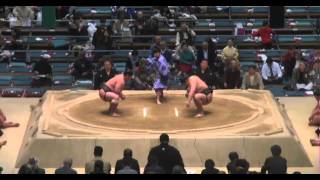 Chiyosakae vs Fukugoriki Day 10 Sumo Haru Basho March 2014