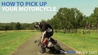 How to Pick up a Motorcycle - Pick up a Dropped Motorcycle