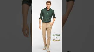 Best outfit color combination with Khaki | Part 3