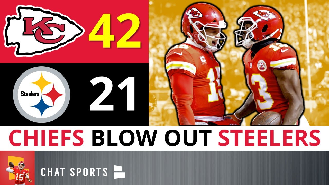 Chiefs BLOWOUT WIN Vs. Steelers: Patrick Mahomes Highlights, Big Ben ...