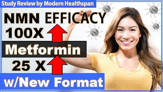 NMN Efficacy 100X Up & Metformin 25X Up With New Format | Study Review