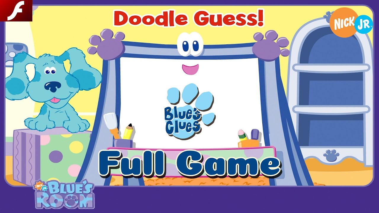 Blue's Clues™: Blue's Room Doodle, Doodle, Guess (Flash) - Nick Jr ...