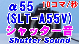 α55(SLT-A55V)のシャッター音(Shutter Sound) [10コマ/秒]