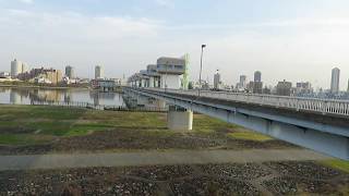 淀川河川敷大阪のサイクリング風景。淡路から淀川大堰付近まで。散歩等の参考にどうぞ。