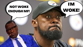 FS1's Shannon Sharpe BLASTS STEELERS' COACH Mike Tomlin over  COMMENTS being NOT WOKE ENOUGH!