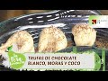 TRUFAS DE CHOCOLATE BLANCO, MORAS Y COCO  - LPL PGM 1977 RECETA 02