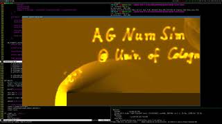 2D PyOpenGL real-time simulation of the forward-facing step test case