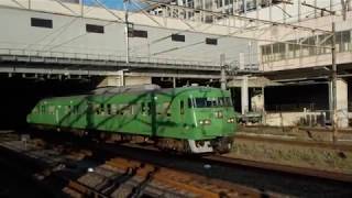 １１７系０番台・１００番台電車８両編成【９３３２Ｍ・団体（金光臨）】山陽本線・岡山４番線・入線（平成２９年１０月８日）